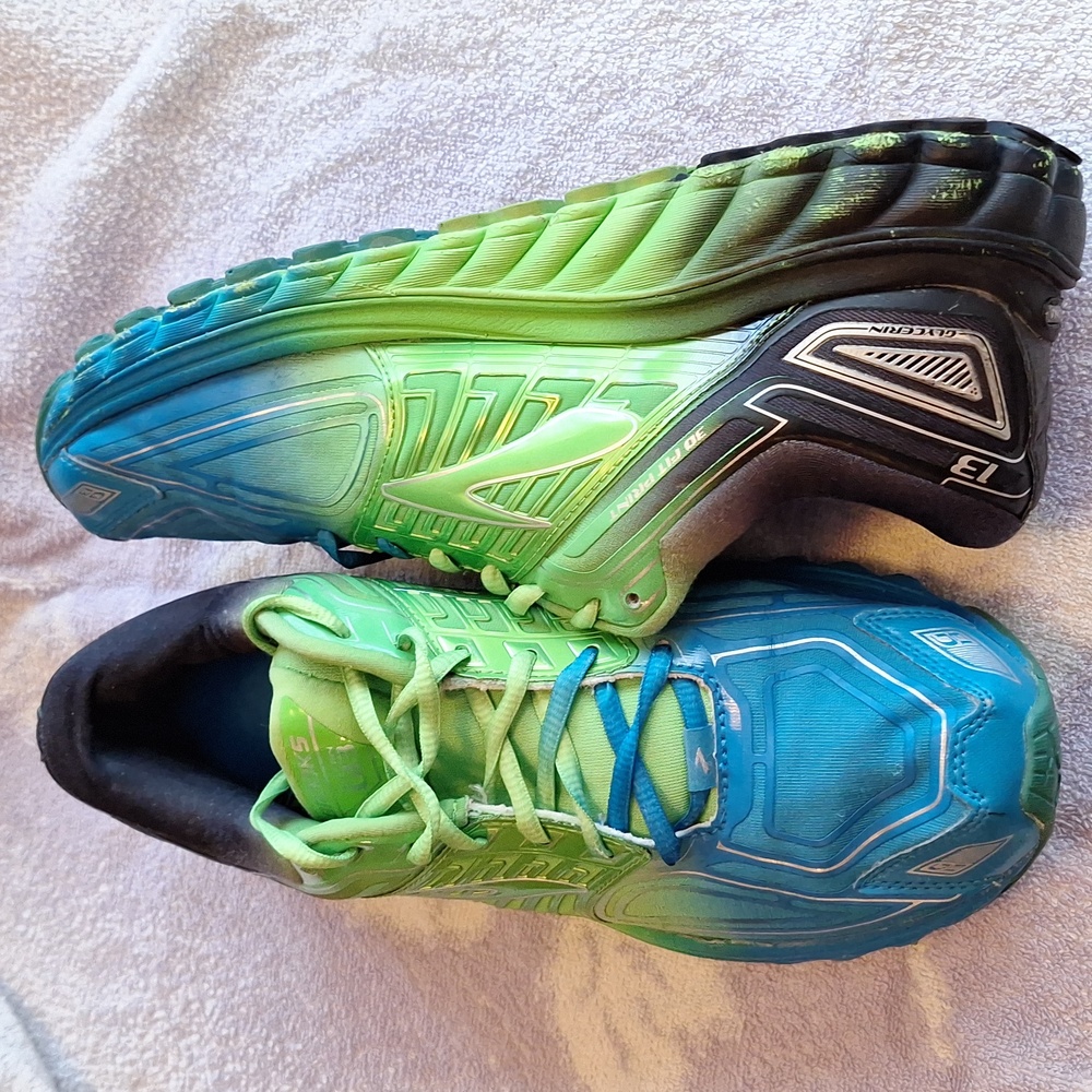 Brooks Glycerin G13 Men's Sneakers Shoes Blue & Green 💚 💙